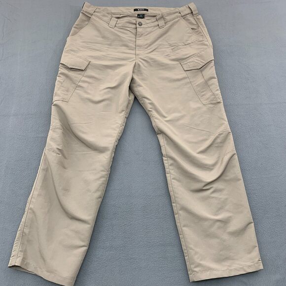 5.11 Tactical Pants Mens Size 40x32 Cargo Pants Rip Stop Polyester Tan - Picture 1 of 16